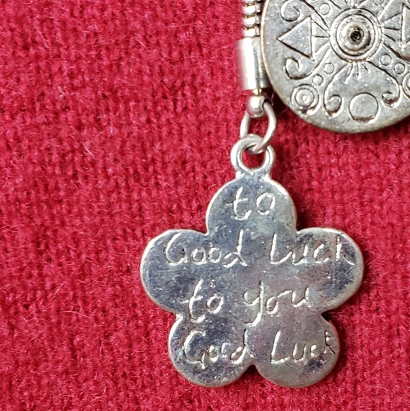 Silver plated charm necklace - Picture 6 of 8